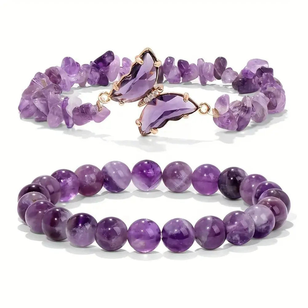 Amethyst Serenity Stretch Bracelet