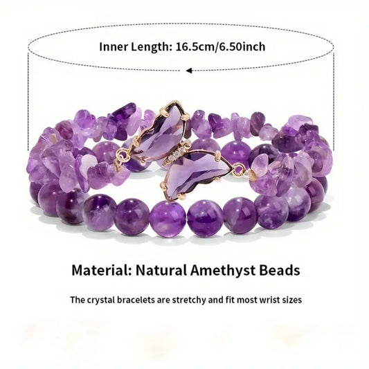 Amethyst Serenity Stretch Bracelet